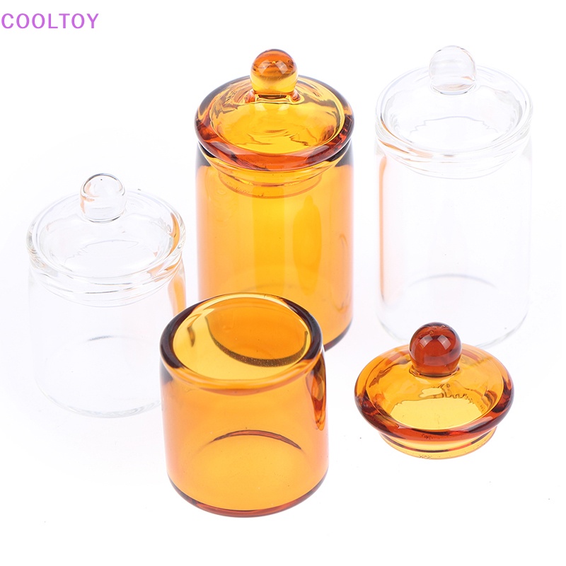 Hũ Thủy Tinh Đựng Hạt Cà Phê / Kẹo Mini Tỉ Lệ 1: 12 Trang Trí Nhà Búp Bê