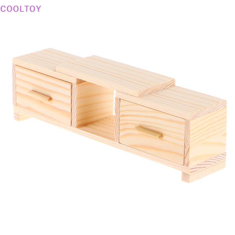 Mô Hình Tủ TV Có Giá Đỡ Để Bàn Trang Trí Nhà Búp Bê 1: 12