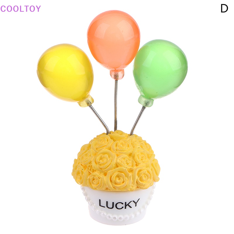 1 Mô Hình Bong Bóng Hoa Hồng Bằng Nhựa Resin Nhiều Màu Sắc Trang Trí Bảng Điều Khiển Xe Hơi / Nhà Búp Bê
