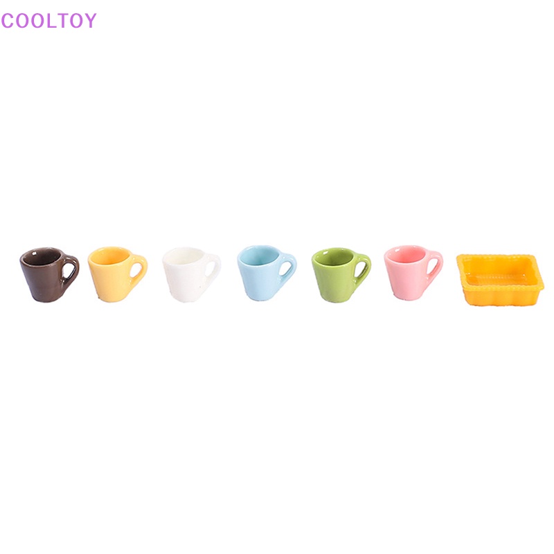 Bộ 4 Ly Tách Uống Nước Mini Tỉ Lệ 1: 12 Dùng Để Trang Trí Nhà Búp Bê