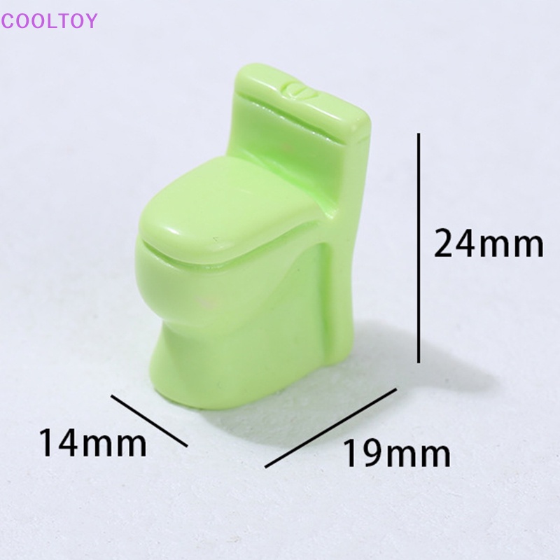 Cooltoy Mô Hình toilet mini Nhiều Màu Sắc Trang Trí Nhà Búp Bê