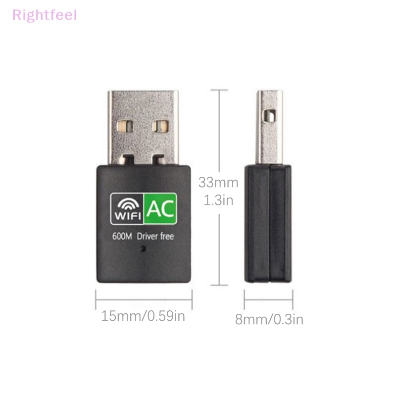 Thẻ Mạng Không Dây 600mbps 2.4GHz + USB 5GHz Băng Tần Kép Mới