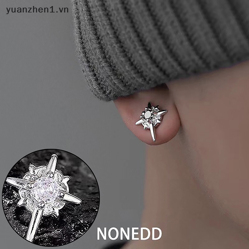 Bông Tai Nam Châm Hình Ngôi Sao Đính Pha Lê Phong Cách Hàn Quốc Thời Trang Cho Nữ