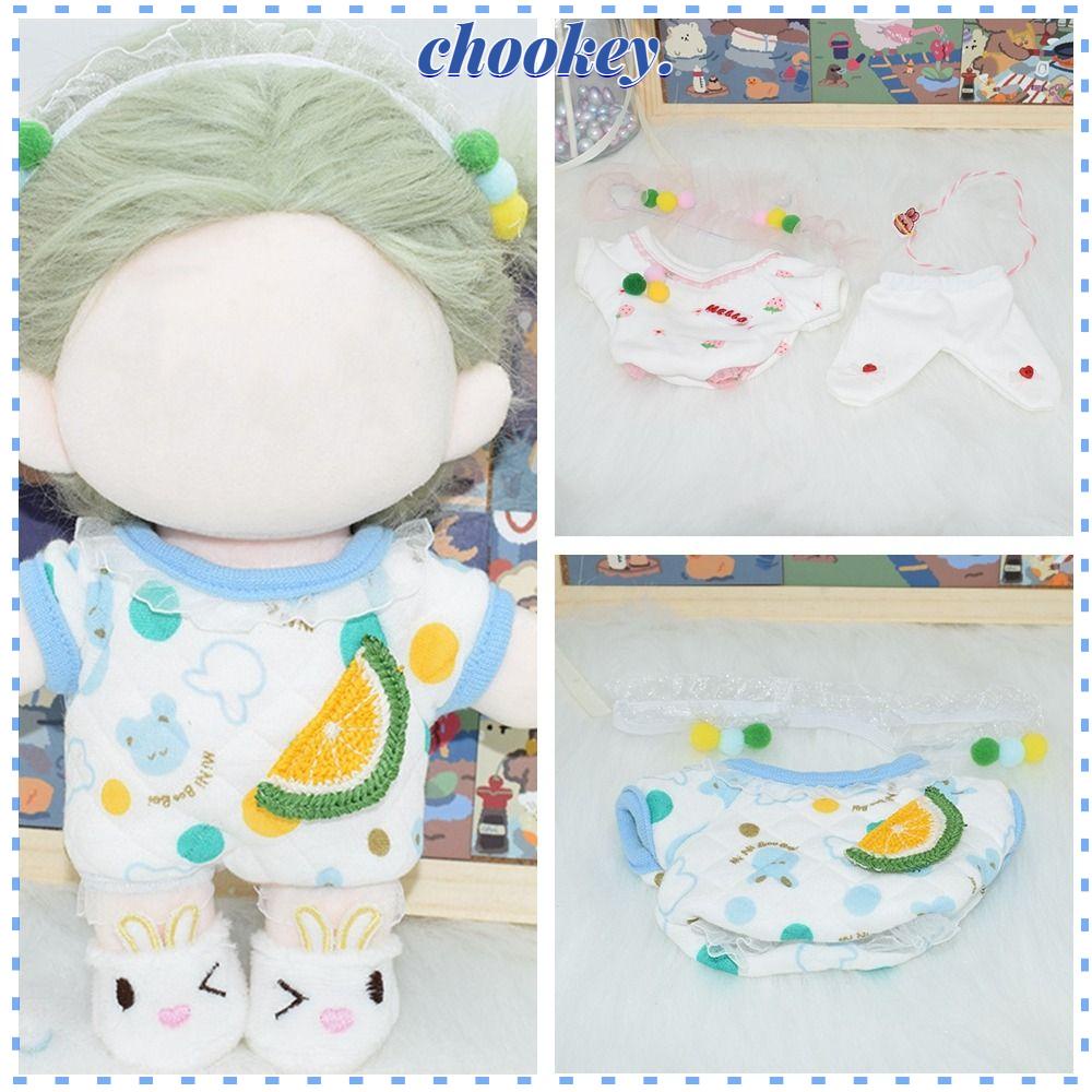 CHOOKEY Trang Phục Họa Tiết Trái Cây Hoạt Hình Xinh Xắn Dành Cho Búp Bê 20cm