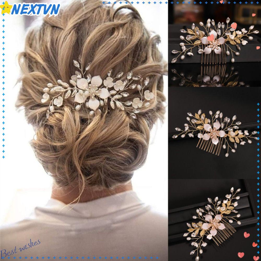 Trâm Cài Tóc Hình Hoa Handmade Cho Cô Dâu