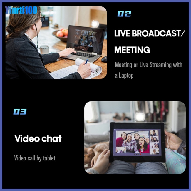 Đèn Led Cầm Tay Yinrti Có Thể Điều Chỉnh 3 Màu Cho Dji Om 4 / 5 / 6 / se