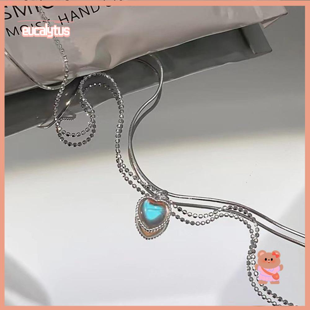 Bộ 4 Dây Chuyền Hai Lớp Mặt Hình Giọt Nước Thời Trang Cho Nữ