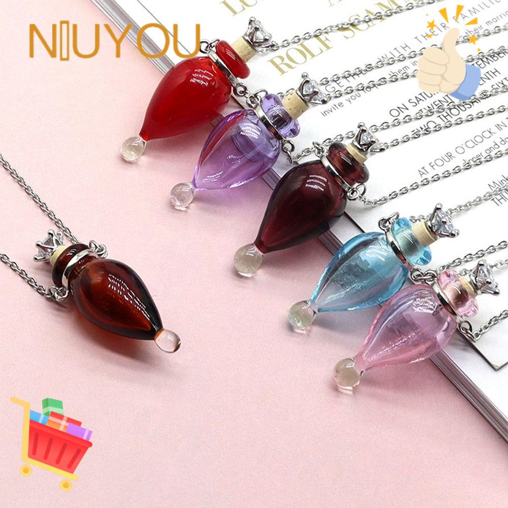 Vòng cổ Mặt Lọ Điều Ước Giữ Tóc Tro|Mặt Vòng cổ Hình Vương Miện / Giọt Nước / Mũ Lưỡi Trai Có Thể Mở Ra