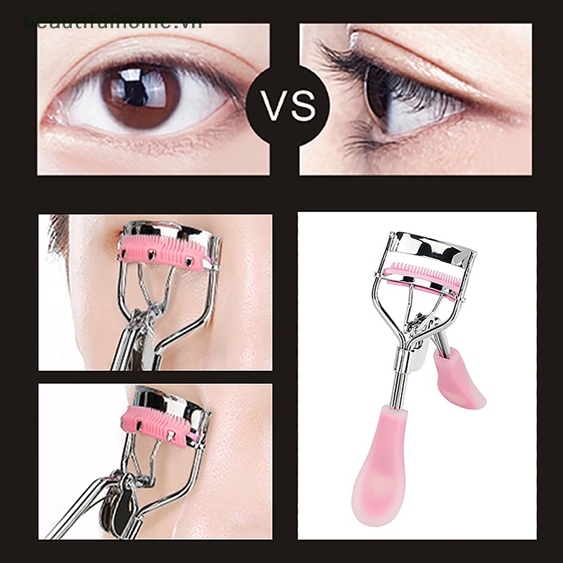 Dụng Cụ Bấm Cong Mi Tay Cầm Hình Đuôi Cá Trang Điểm Làm Đẹp