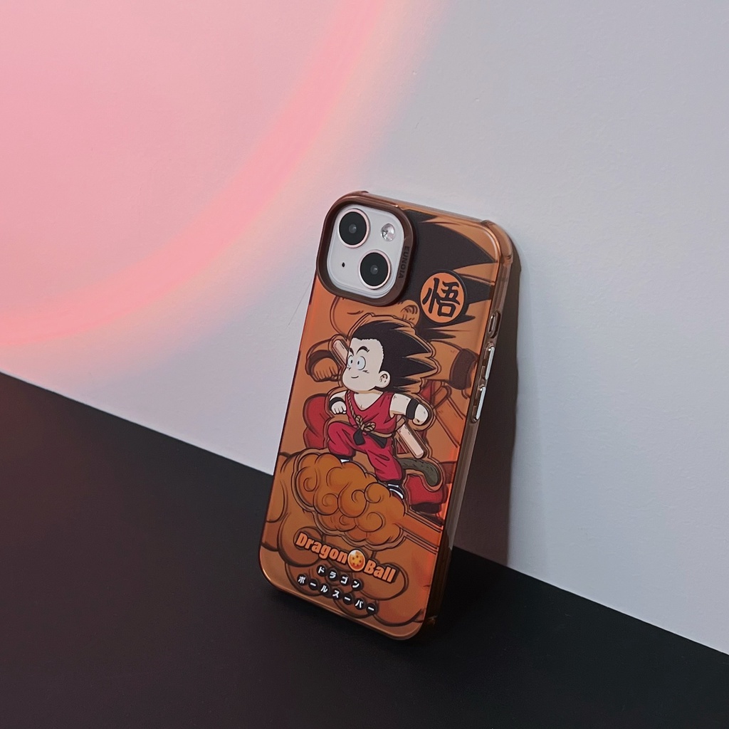 Ốp Điện Thoại TPU Mềm Nhám Trong Suốt Họa Tiết Hoạt Hình Dragon Ball Cho iPhone 14 13 12 11Pro Max