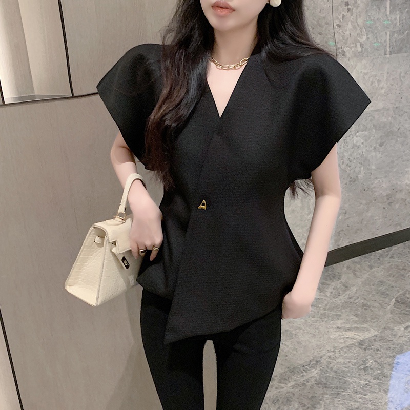 Áo Ghi Lê Thời Trang Với Thiết Kế Cảm Giác Và Thắt Lưng Mỏng. Áo Khoác vest Không Tay Một Nút Thời Trang 1725#