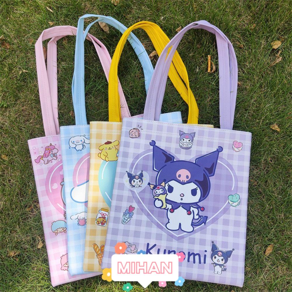 Túi Xách Đeo Vai Canvas Cỡ Lớn Họa Tiết Đáng Yêu MIHAN1