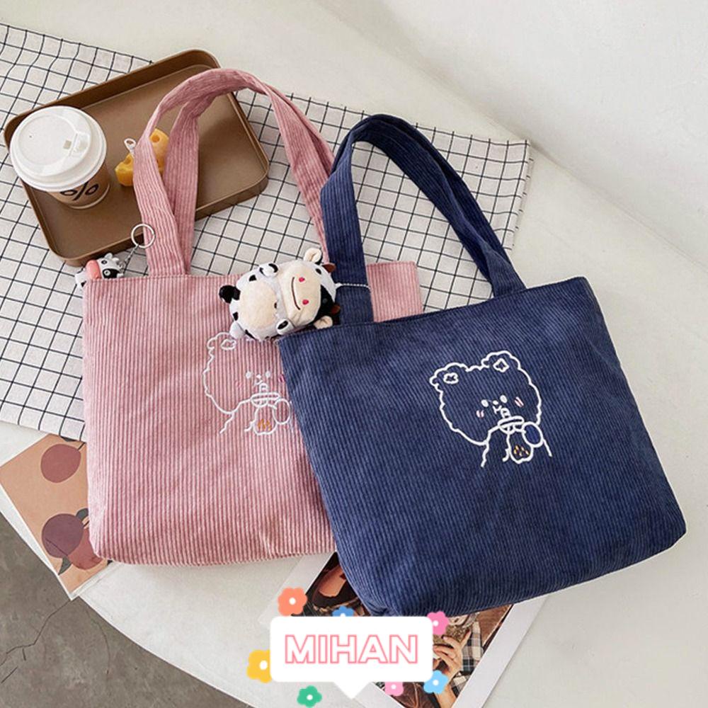 Túi Xách Tay In Hình Hoạt Hình Thời Trang Mùa Thu Đông Dành Cho Nữ