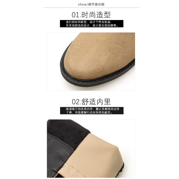 Giày Bốt Gót Dày Qua Gối Gót Thấp Co Giãn Thời Trang Thu Đông Cho Nữ