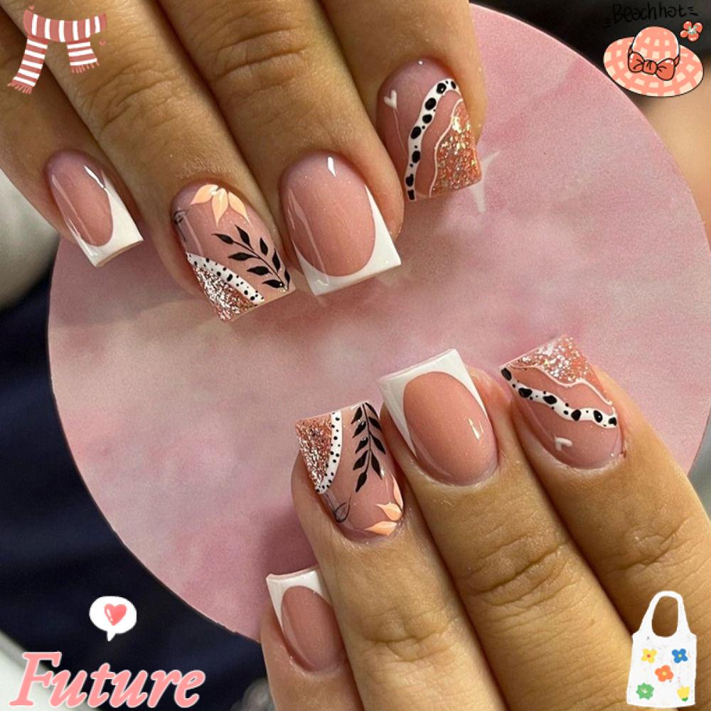 Set 24 Móng Tay Giả Có Thể Tháo Rời Edge