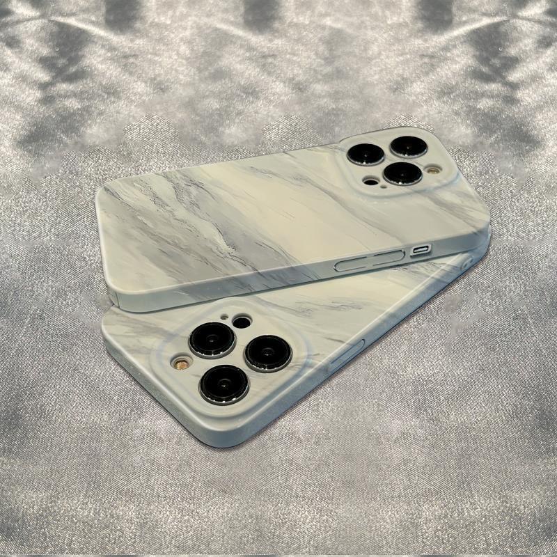 Ốp Điện Thoại Chống Sốc Họa Tiết Cẩm Thạch Đơn Giản Cho Iphone 1211 Max6In 78Plus 13 14pro XAAF