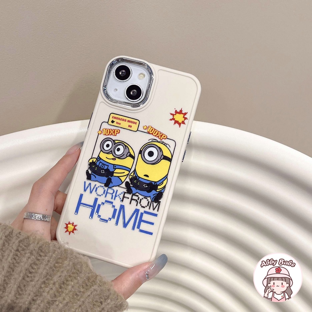 Ốp Điện Thoại TPU Mềm Bóng Chống Bụi Bẩn In Hình Minion Cho IPhone 14 Pro Max 11 12 Pro Max X XS 7Plus