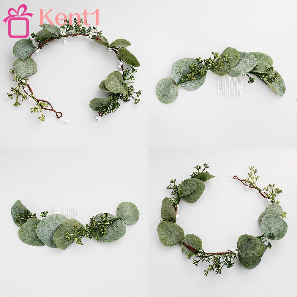 Lược Cài Tóc Họa Tiết Lá Xanh Xinh Xắn Cho Nữ Kat1