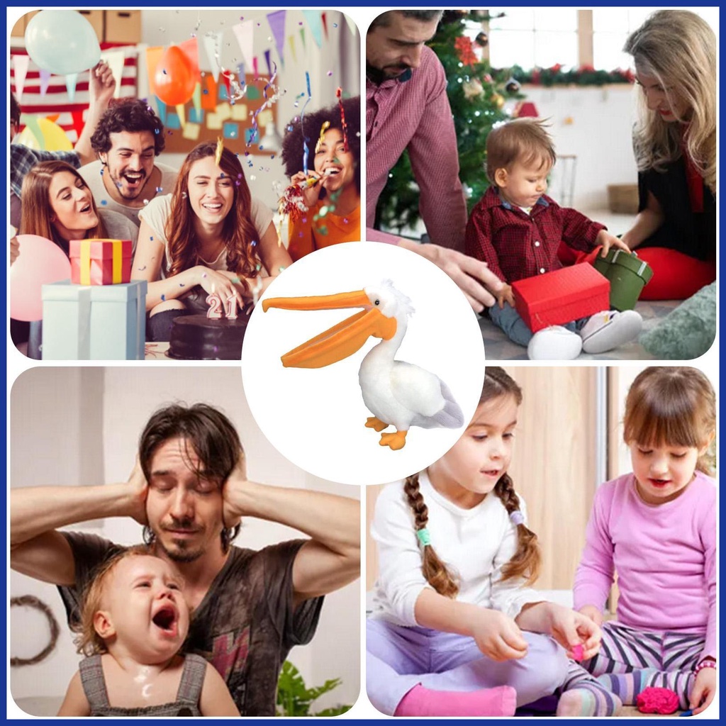 Đồ chơi nhồi bông Pelican 11.81in Mềm Mại Đáng Yêu Trang Trí Nội Thất