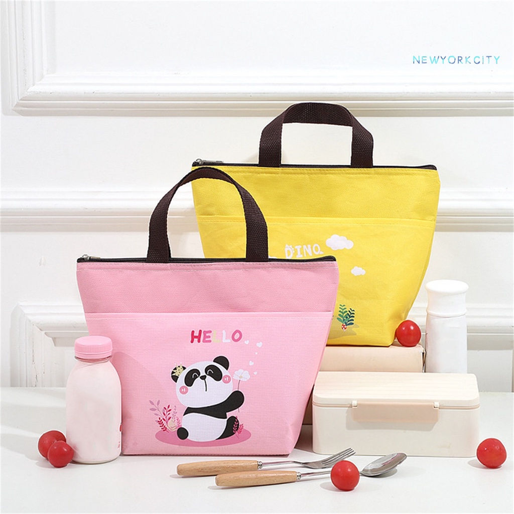 Túi Đựng Cơm Trưa Giữ Nhiệt Chống Nước Đa Năng Sức Chứa Lớn In Họa Tiết Hoạt Hình Cho Trường Học