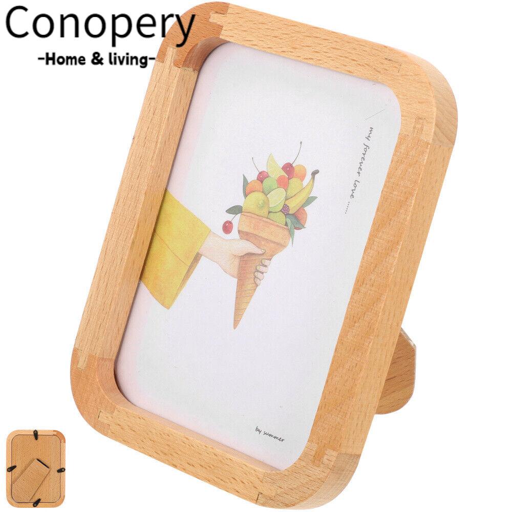 CONOPERY Khung Ảnh Kính Trưng Bày Để Bàn Trang Trí Phong Cách Vintage