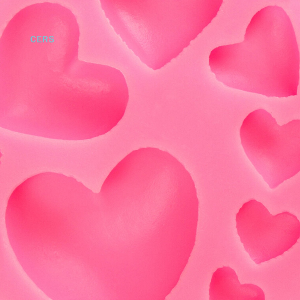 Khuôn Silicone Làm Bánh Hình Trái Tim 3D DIY