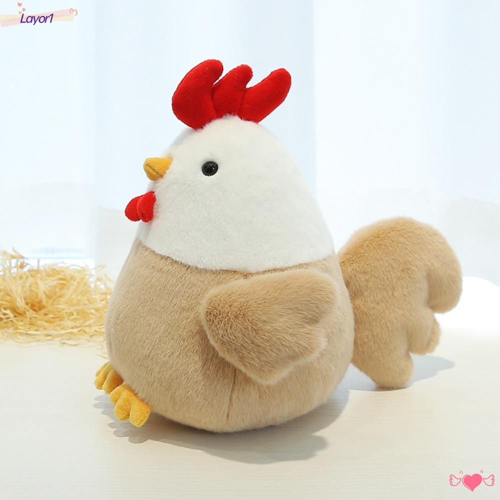 Búp Bê Nhồi Bông Hình Gà Con Mềm Mại 23CM 1 Cái Cho Bé