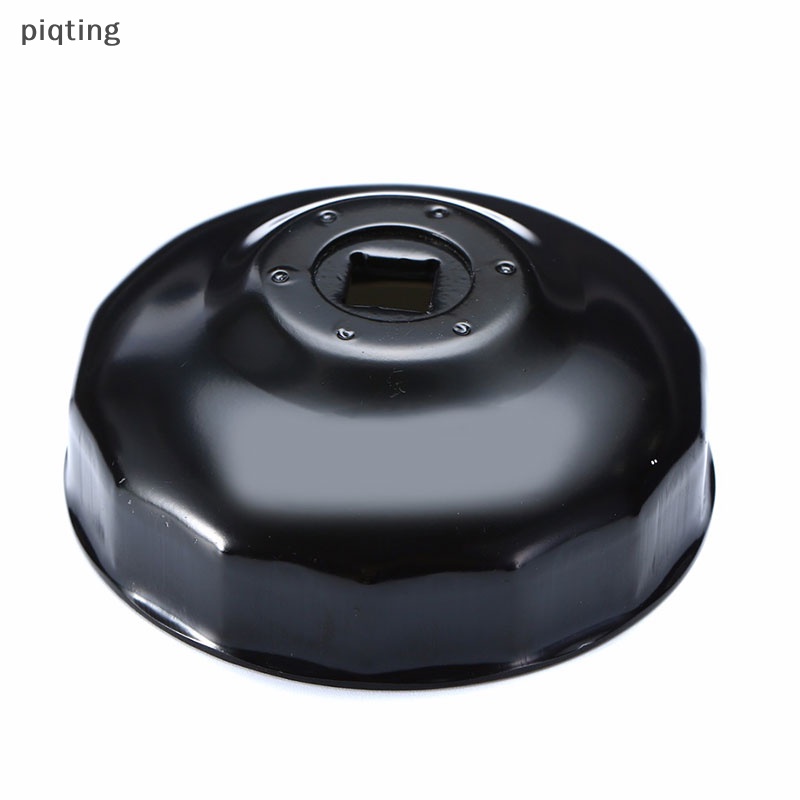 Nắp Lọc Dầu Xe Hơi Bằng Thép Màu Đen 76mm 14 Rãnh 3 / 8 &quot;