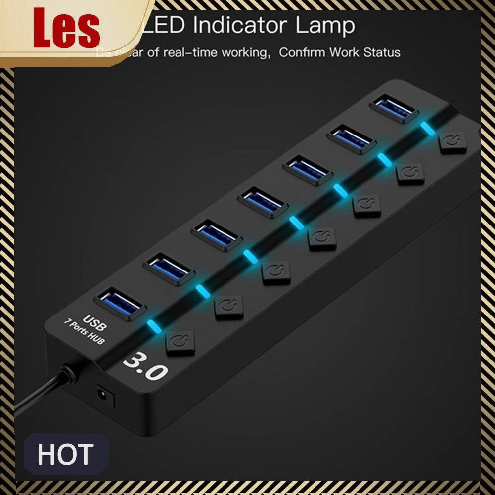 Bộ Chia Cổng USB 3.0 Kèm Công Tắc Nguồn Cho Máy Tính