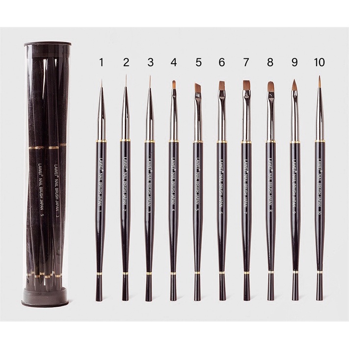 Cọ cao cấp Lawei, cọ lông tự nhiên, chuyên dùng trong làm nails