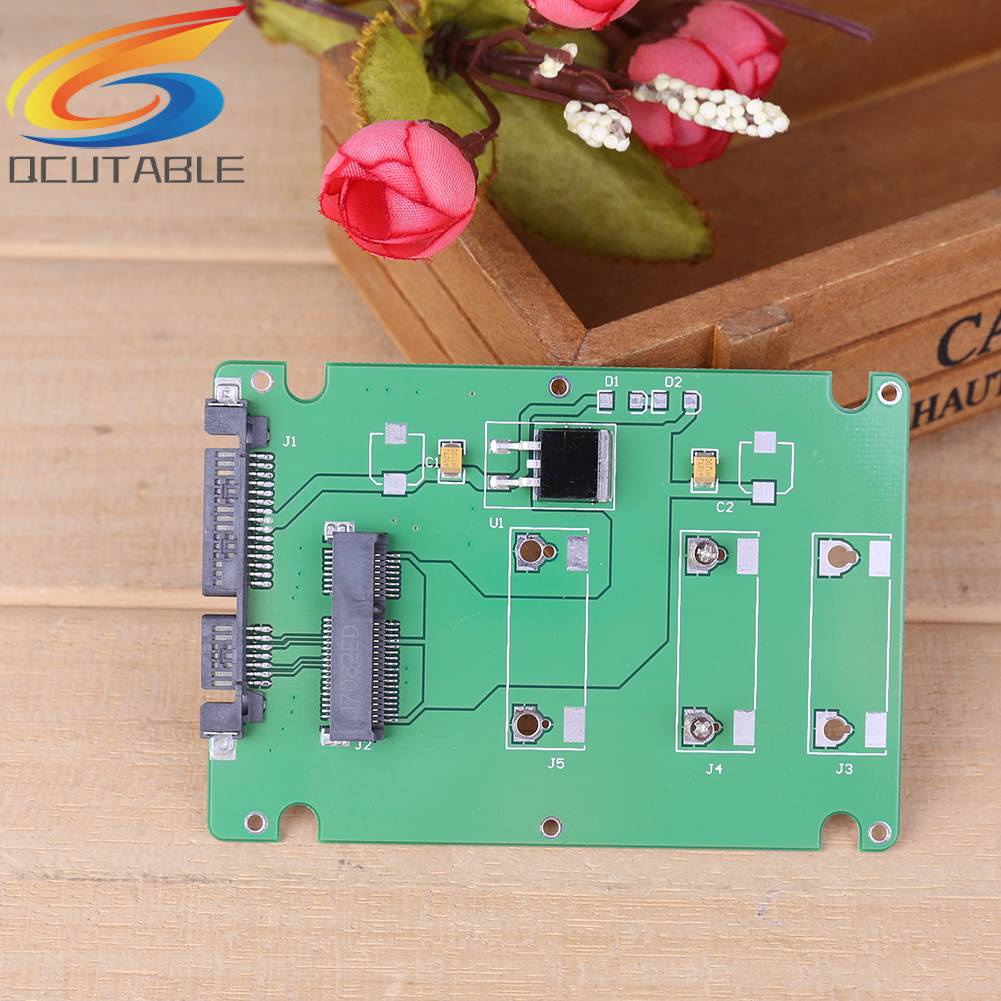 1 Card Chuyển Đổi SSD mSATA Sang 2.5 inch SATA 3 Kèm Hộp Đựng 2.5 inch Ốp