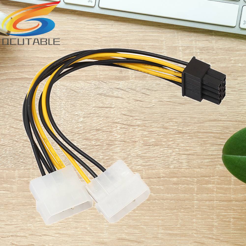 Dây Cáp Chuyển Đổi Thẻ Đồ Họa 4 Pin 18cm 8 (6 + 2) Pin Sang Dual