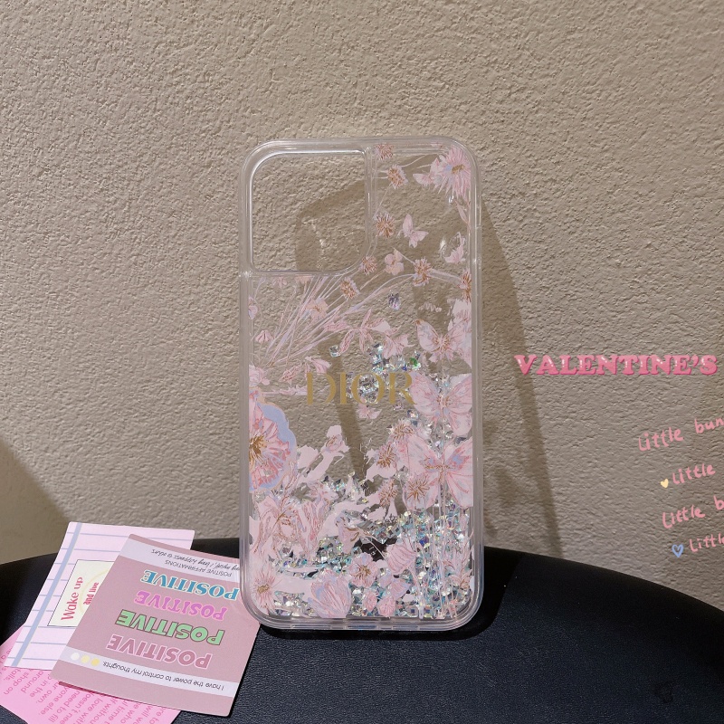 Ốp Điện Thoại Mềm Trong Suốt Chống Sốc Phối Kim Tuyến Nước Cho iPhone 14 13 12 11 Pro Max 14 Plus