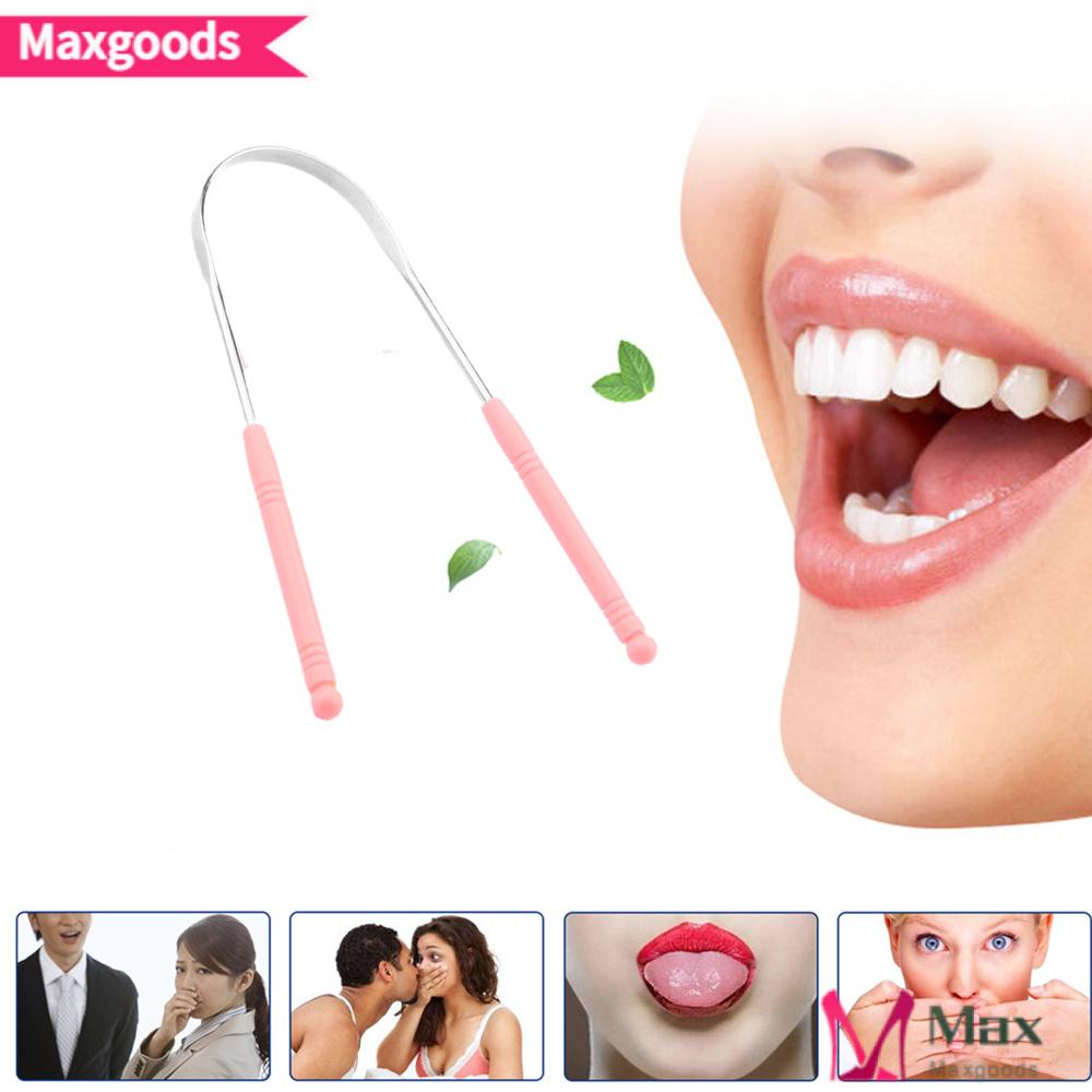 MAXG Dụng Cụ Nạo Vệ Sinh Răng Miệng Bằng Thép Không Gỉ Chất Lượng Cao