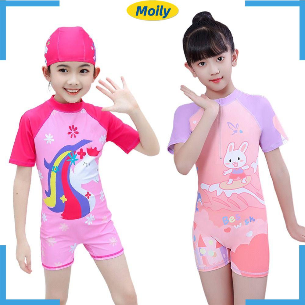 MOILYVN One Đồ Bơi Một Mảnh Họa Tiết Hình Ngựa Cầu Vồng Đáng Yêu Dành