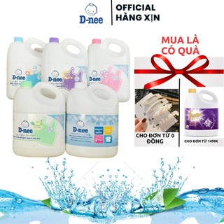 Nước giặt quần áo em bé Dnee 3000ml -Nước Giặt Xả Cho Trẻ Em an toàn túi 600ml, Chính hãng Công ty Đại Thịnh ..