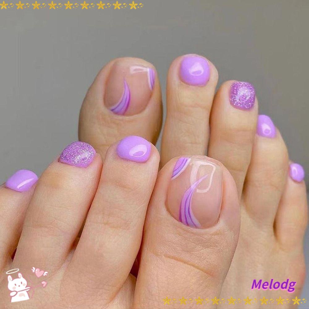 Móng Chân Giả Dạng Nhấn Che Phủ Toàn Diện Thời Trang Cho Nữ