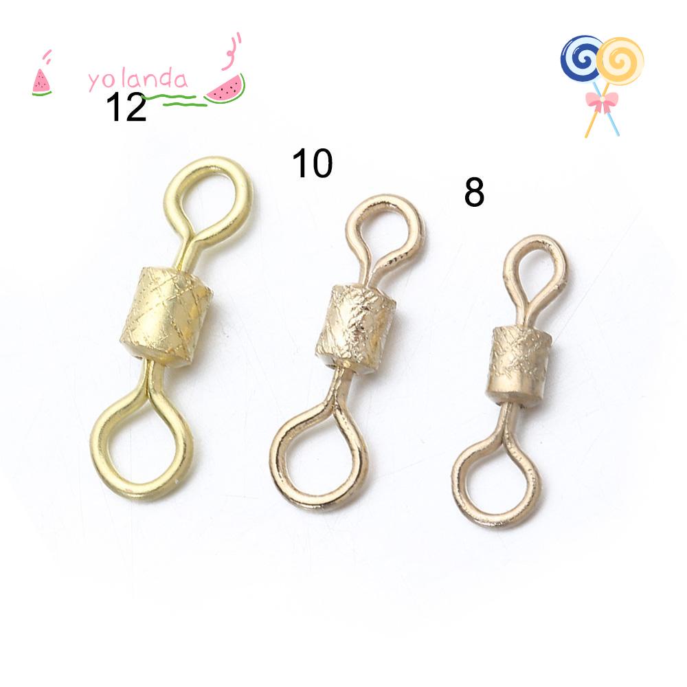 YOLA Set 100 Khuyên Nối Câu Cá Bằng Thép Không Gỉ Mới