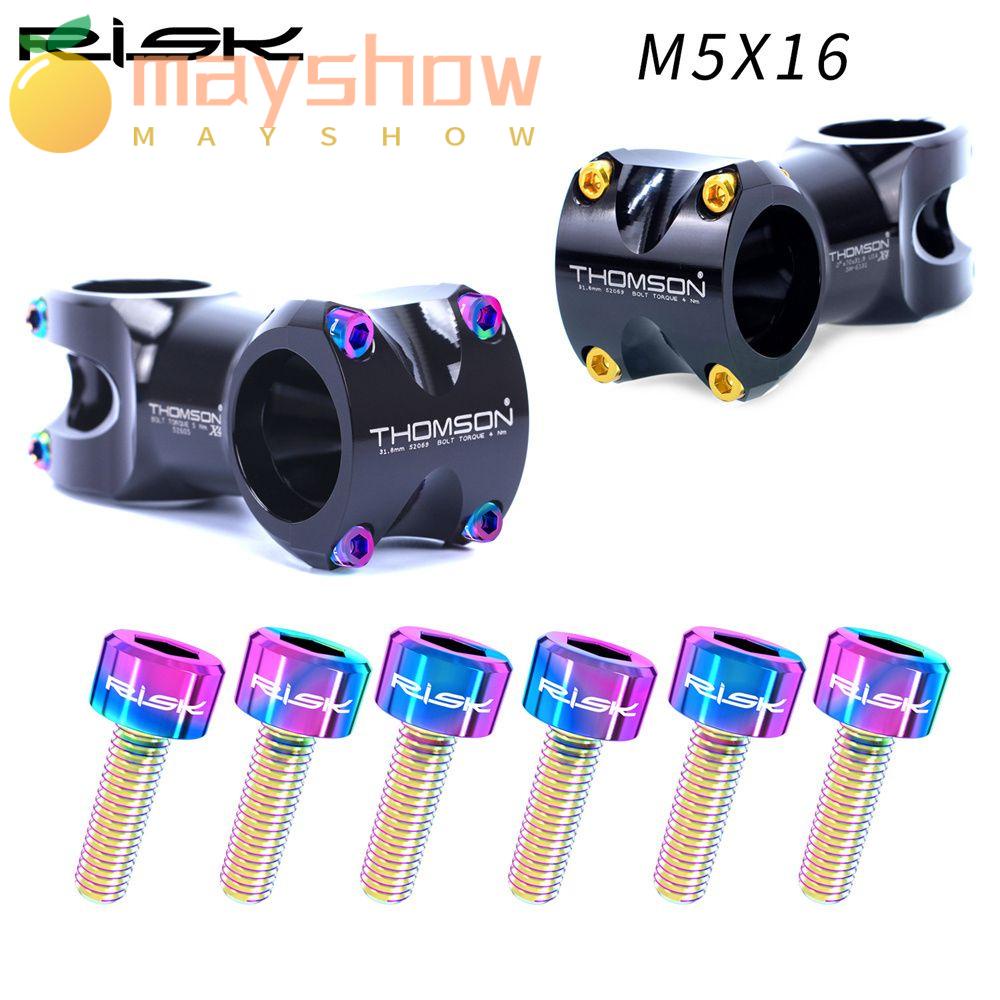 MAYSHOW Bộ 6 Ốc Vít M5x16mm Cho Xe Đạp