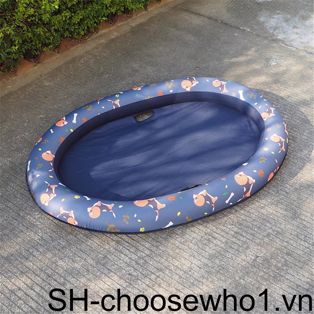 Phao Bơi Bơm Hơi Bằng PVC In Họa Tiết Độc Đáo Cho Thú Cưng