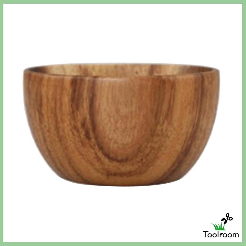 Tô Tròn Bằng Gỗ Tự Nhiên Kích Thước 8x6cm Đựng Salad