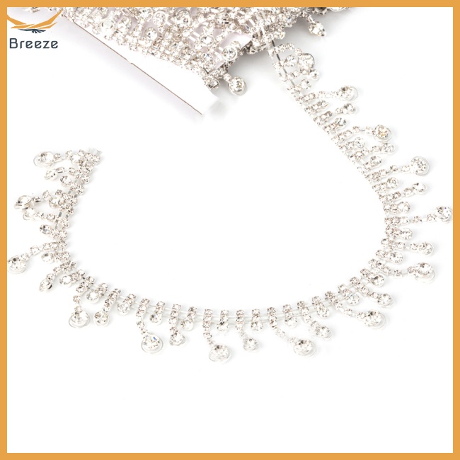 Dây Tua Rua Dài Đính Đá Pha Lê Dùng Trang Trí Quần Áo Diy 1 Yard