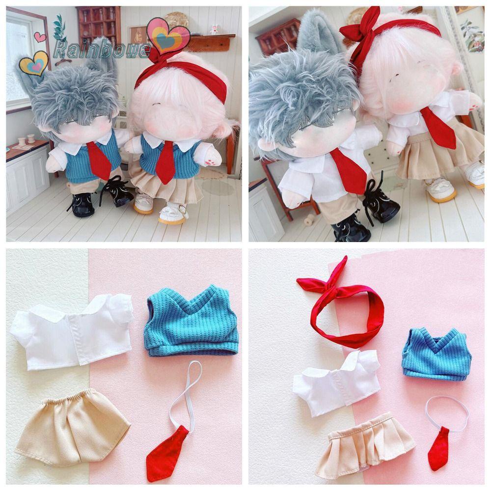 RAINBOW Bộ Quần Áo Dành Cho Búp Bê 20cm