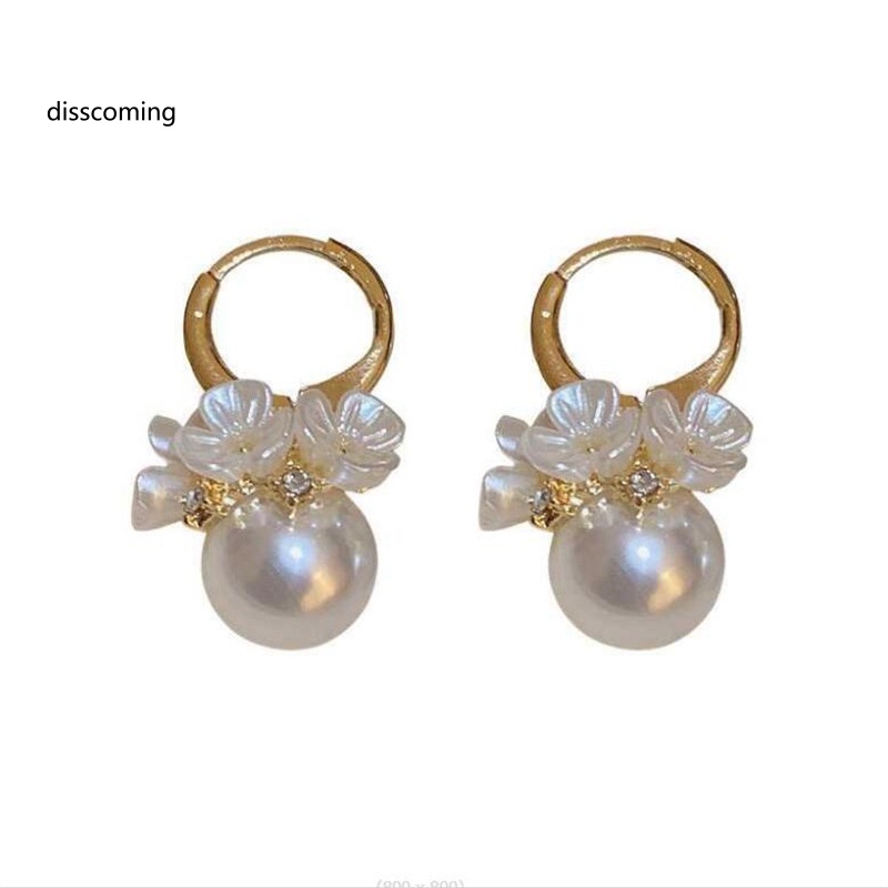 Đầm Nữ Kiểu Dáng Dễ Thương Xinh Xắn Hợp Thời Trang| Bông Tai Hình Giỏ Hoa / Vỏ Sò Đính Ngọc Trai