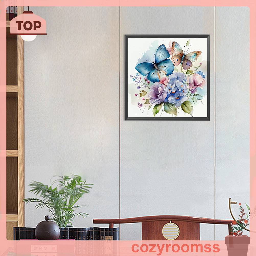 Tranh Đính Đá Kim Cương Toàn Bộ 5D DIY Hình Vẽ Bướm