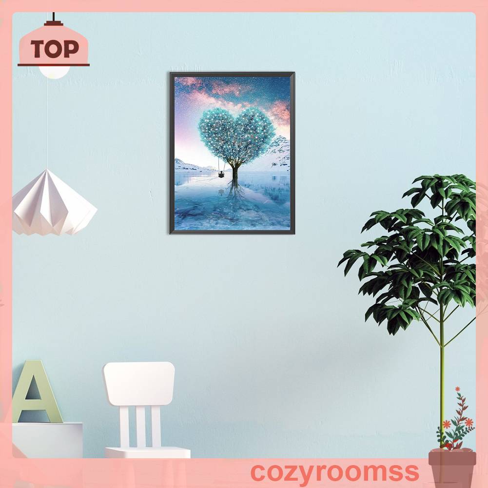 Tranh Đính Đá Kim Cương Toàn Bộ 5D DIY Hình Vẽ Cây