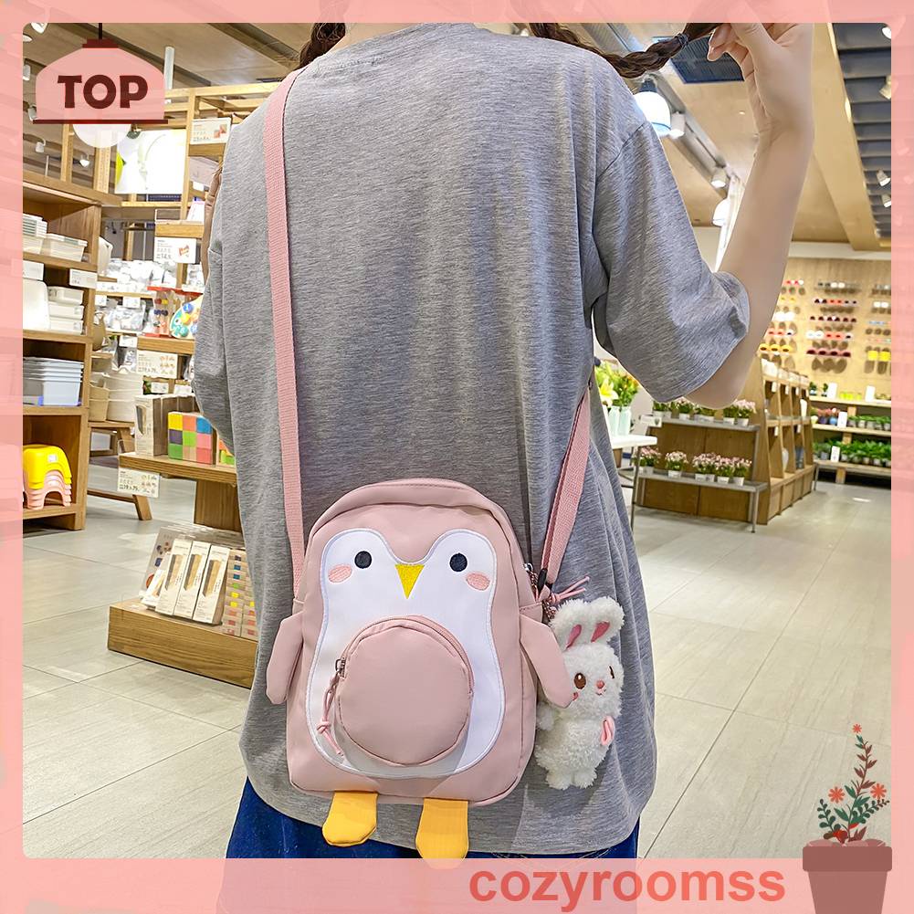 Túi Đeo Chéo Nữ Hình Chim Cánh Cụt Hoạt Hình Đáng Yêu