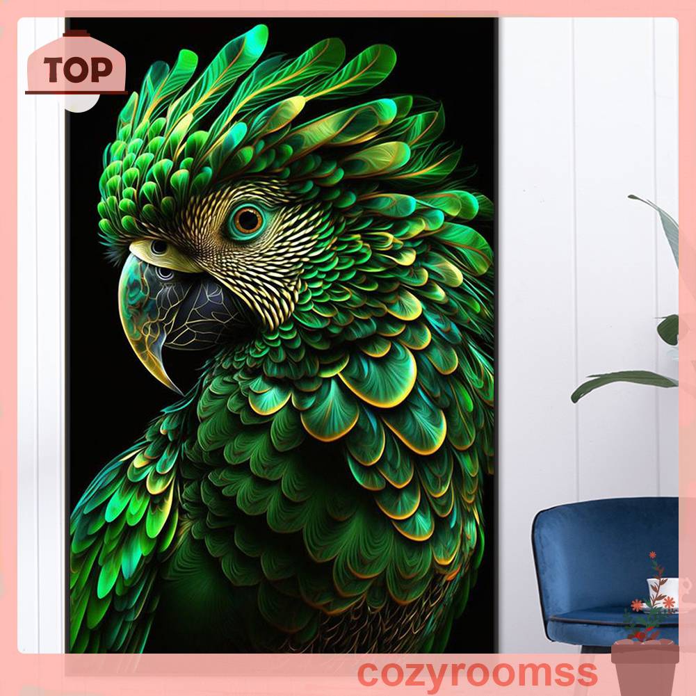 Tranh Đính Đá Kim Cương Toàn Bộ 5D DIY Hình Vẽ Vẹt