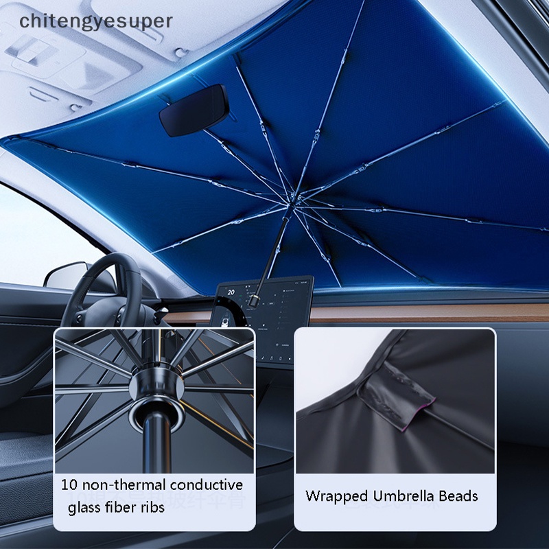 Chitengyesuper Tấm Che Nắng Kính Chắn Gió Phía Trước Hình Chữ V Cho EV Chống Nắng CGS