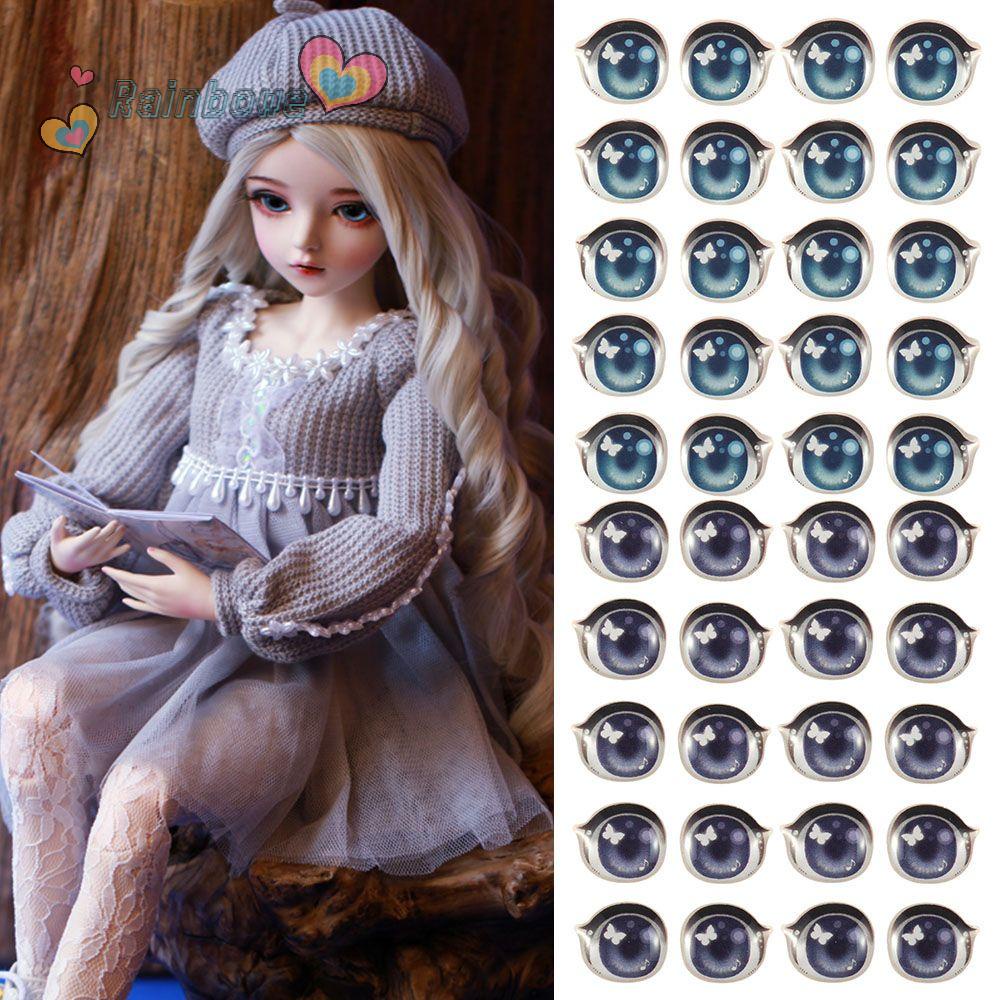 RAINBOW Set 10 Cặp Nhãn Dán Dễ Thương Trang Trí Búp Bê
